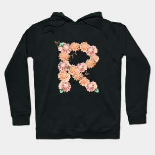 Letter R Floral Hoodie